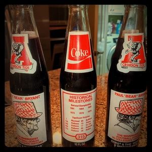 Coca-Cola Paul "Bear" Bryant Vintage Memorabilia